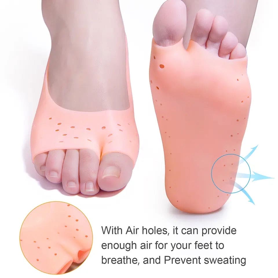 Pair Of Silicone Boat Heel Insole, Silicone Moisturizing Gel Sock, Anti Crack Protective Insole, Soft Open Toe Socks For Foot Care Protector, Shallow Boat Sock for Girls Ladies, Nonslip Gel Moisturizing Socks Foot Care Pair Of Silicone Boat Heel Insole, Silicone Moisturizing Gel Sock, Anti Crack Protective Insole, Soft Open Toe Socks For Foot Care Protector, Shallow Boat Sock for Girls Ladies, Nonslip Gel Moisturizing Socks Foot Care